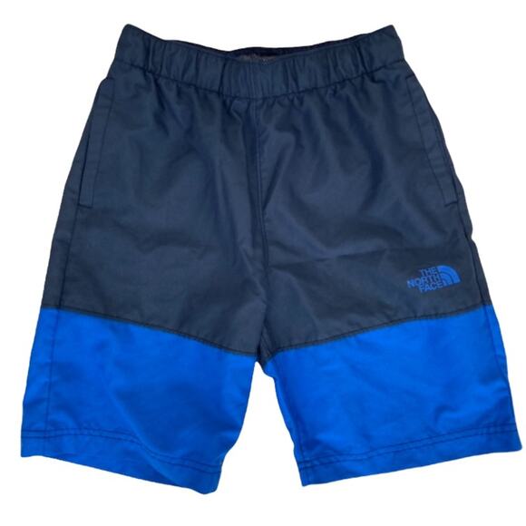 The North Face Blue Colorblock Flash Dry Bathing Suit Trunks Sz M 10-12 Kids - Picture 1 of 6